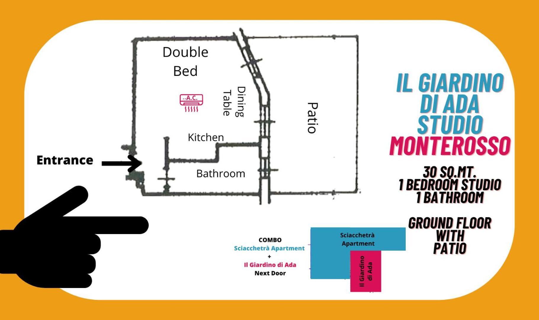 Il Giardino Di Ada Ground Floor Studio With Ac And Patio Monterosso al Mare Exterior photo