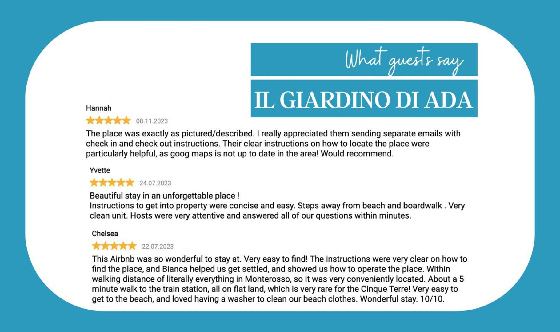Il Giardino Di Ada Ground Floor Studio With Ac And Patio Monterosso al Mare Exterior photo